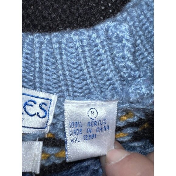 NORTHERN ISLES Womens Acrylic Knit Scottie Doggie Pullover Sweater Sz M - Picture 7 of 10